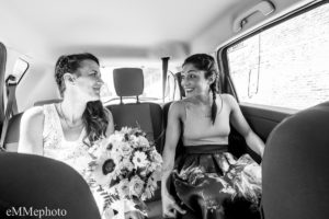 matrimonio torino, dentro la macchina.